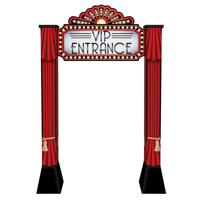 Red Carpet 3-D Archway Prop – 8' 3" x 5' 3¾" – (1/Box) by Beistle for Prom 3-D Props