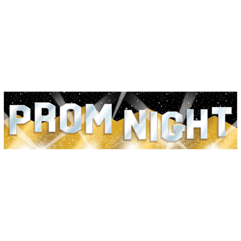 Red Carpet Prom Night Sign Stand-Up – 22½˝ x 7' 6" – (1/Box) by Beistle 3-D Props