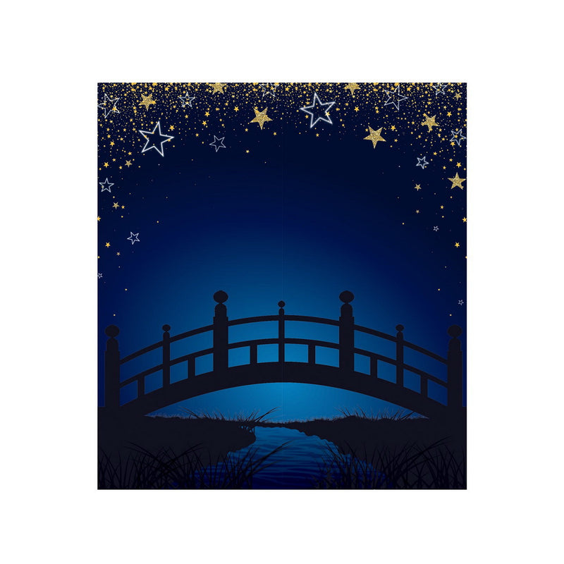 Starry Night Bridge Photo Prop – 7' x 6' – (1/Box) by Beistle for Prom Photo Props