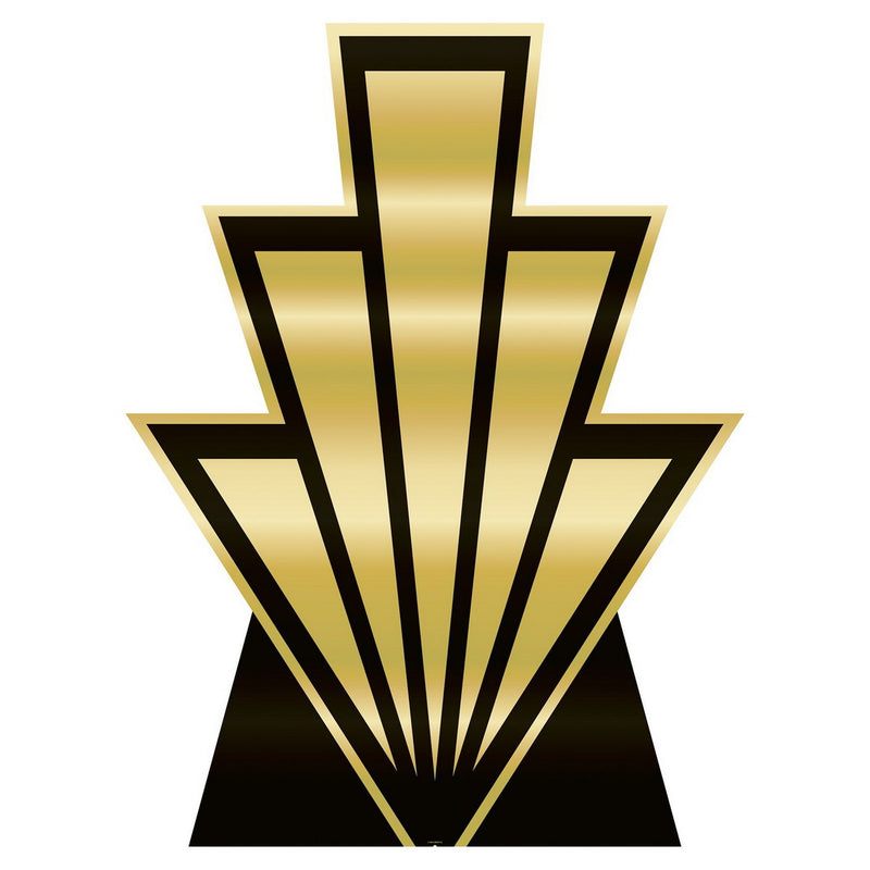 Great 20's Art Deco Stand-Ups – 3' 1" x 27¾" – (2/Box) by Beistle for Prom 3-D Props