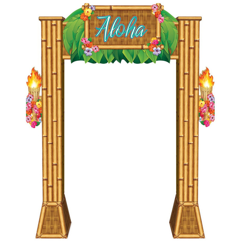 Luau 3-D Archway Prop – 7' 11" x 5' 11¾" – (1/Box) by Beistle for Prom 3-D Props