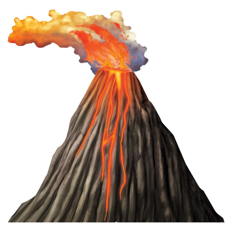 Luau Volcano Stand-Up – 3½' x 3½' – (1/Box) by Beistle for Prom 3-D Props