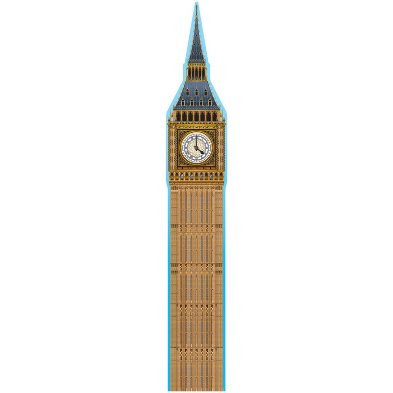 Big Ben Stand-Up – 7' 10" x 14¾" – (1/Box) by Beistle for British 3-D Props