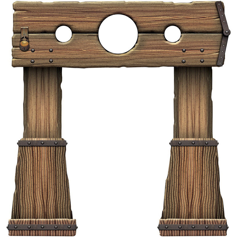 Stockade Photo Prop Stand-Up – 5' x 4' 9" – (1/Box) by Beistle for Western Photo Props