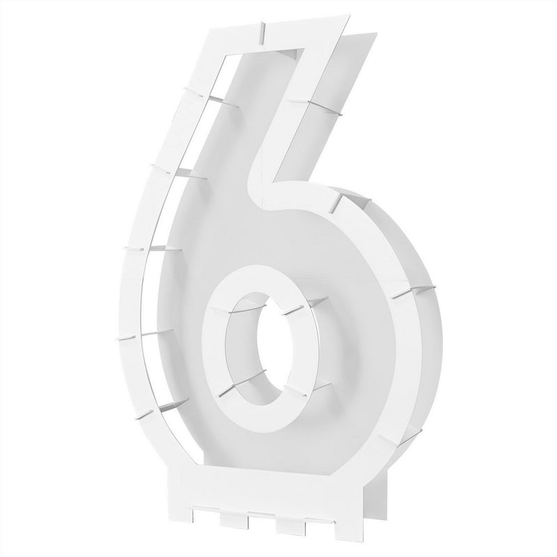 Balloon Mosaic Number "6" Frame – 32" x 21" – (1/Box) by Beistle for General occasion Accessories