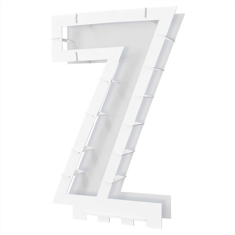 Balloon Mosaic Number "7" Frame – 32" x 20½" – (1/Box) by Beistle for General occasion Accessories