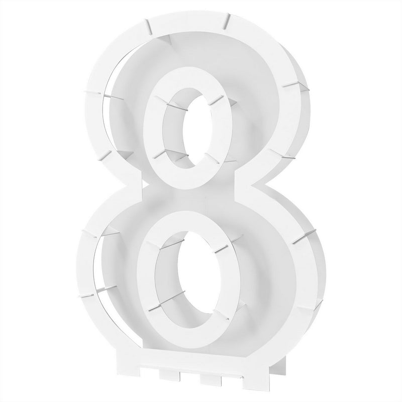 Balloon Mosaic Number "8" Frame – 32" x 22½" – (1/Box) by Beistle for General occasion Accessories