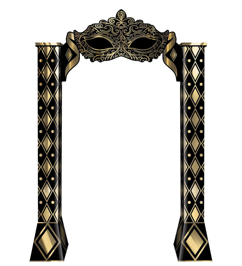Masquerade 3-D Archway Prop – 7' x 5' 2¾" – (1/Box) by Beistle for Prom 3-D Props