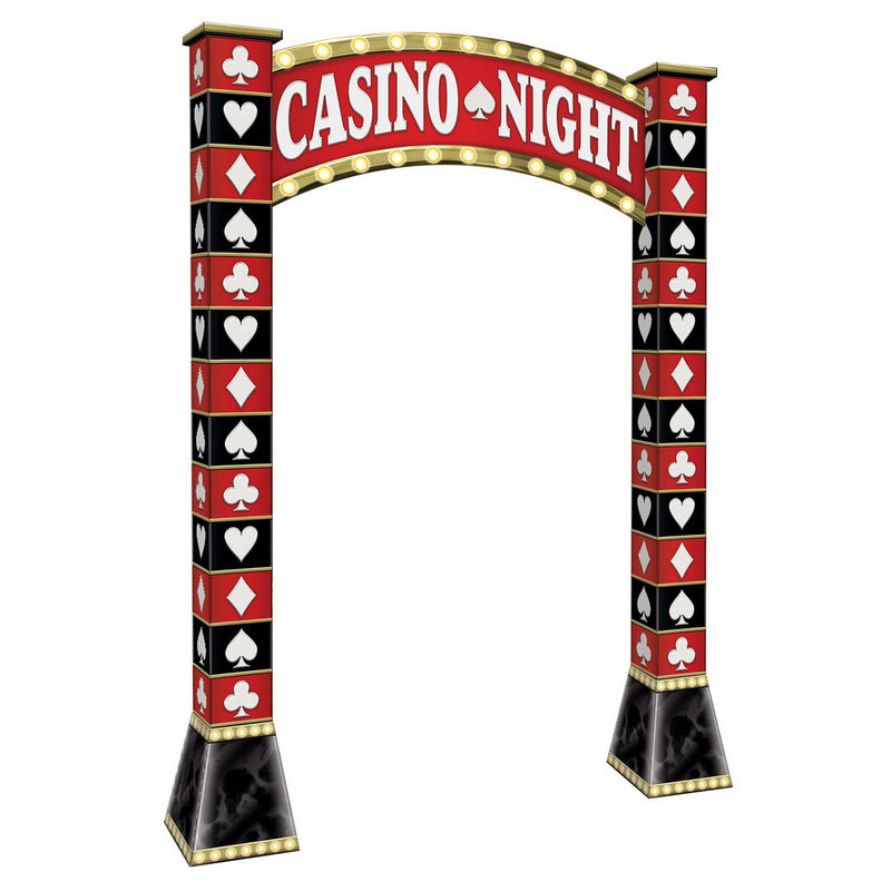 Casino 3-D Archway Prop – 7' 7½" x 5' 2¾" – (1/Box) by Beistle for Prom 3-D Props