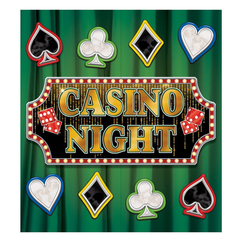 Casino Photo Prop – 7' x 6' – (1/Box) by Beistle for Prom Photo Props