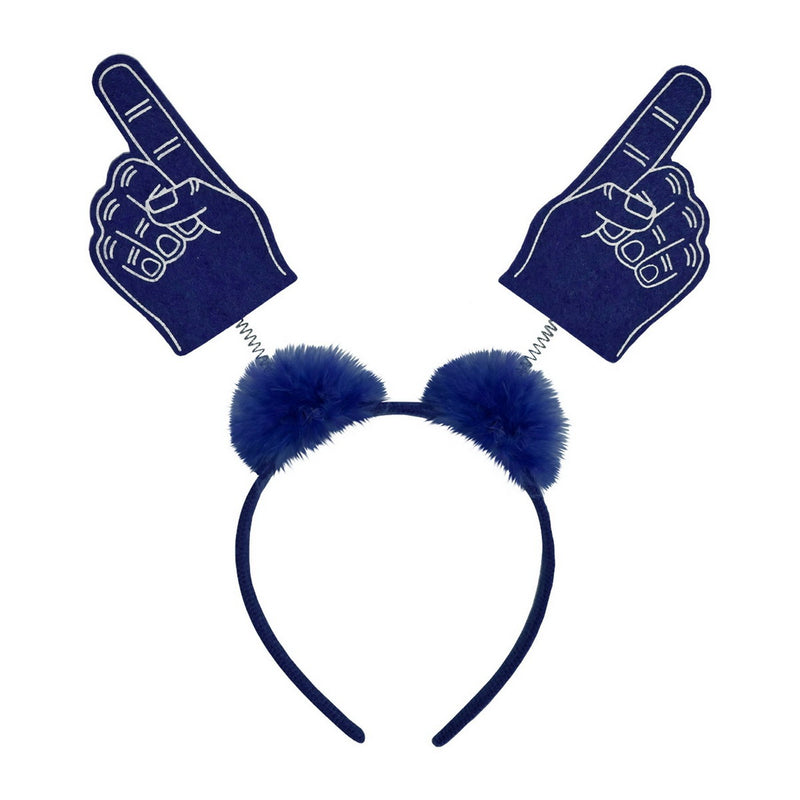 #1 Hand Boppers w/Marabou – (1/Card) by Beistle for School Spirit Boppers and Headbands