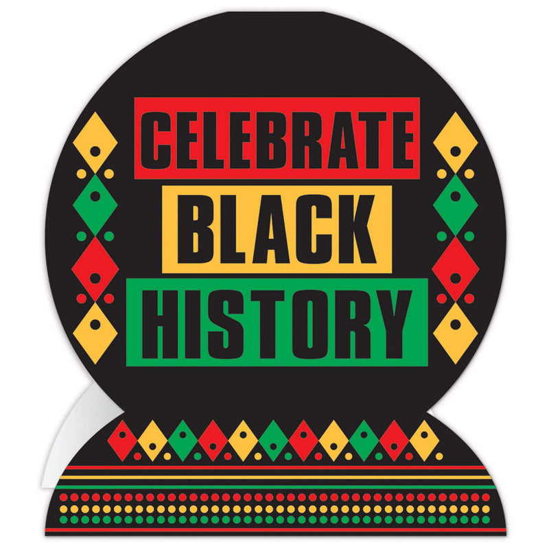 3-D Celebrate Black History Centerpiece – 10" – (1/Pkg) by Beistle for Black History Month