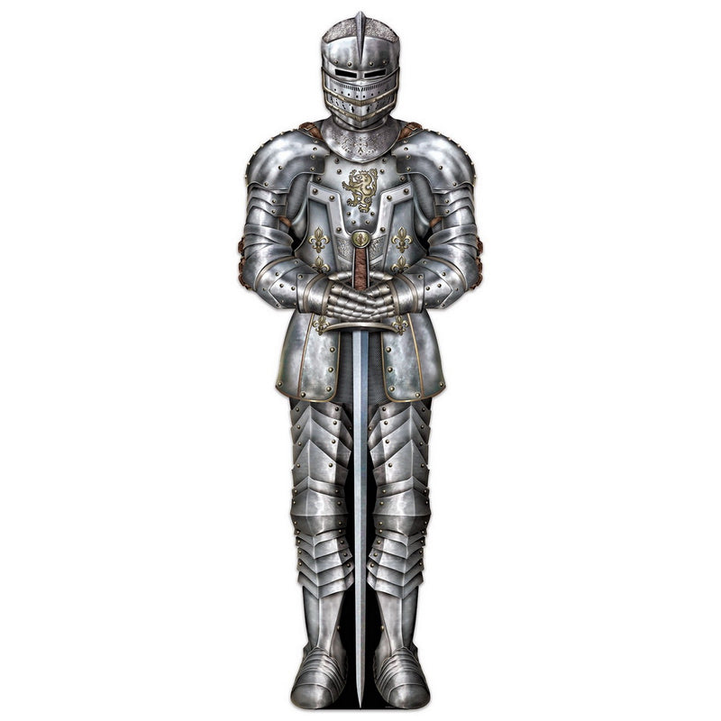 Suit Of Armor Stand-Up – 6' 4" x 26¼" – (1/Box) by Beistle for Medieval 3-D Props