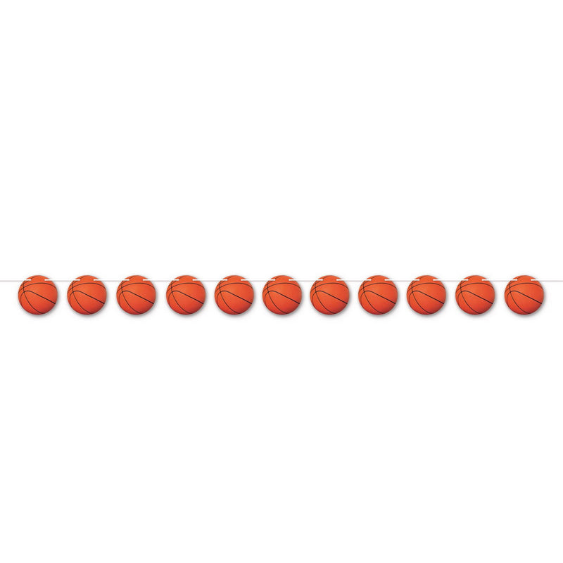 Basketball Streamer – 5½" x 6' 3" – (1/Pkg) by Beistle Streamers