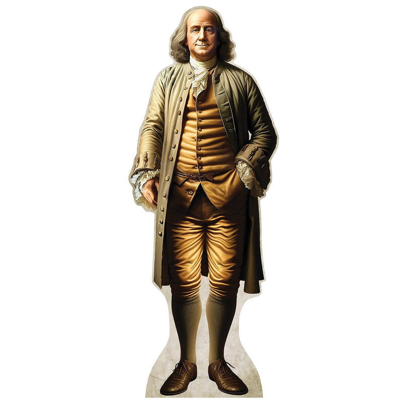 Ben Franklin Stand-Up – 6' x 27½" – (1/Box) by Beistle for Patriotic 3-D Props