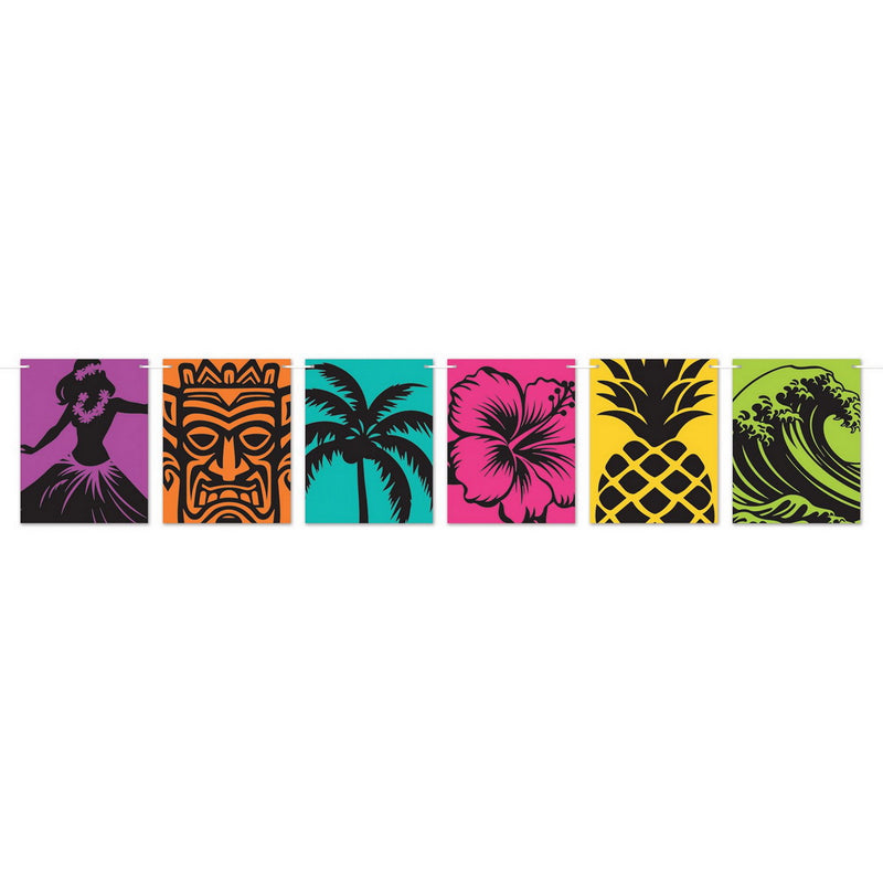 Luau Silhouette Streamer – 9½" x 4' 6" – (1/Pkg) by Beistle Streamers