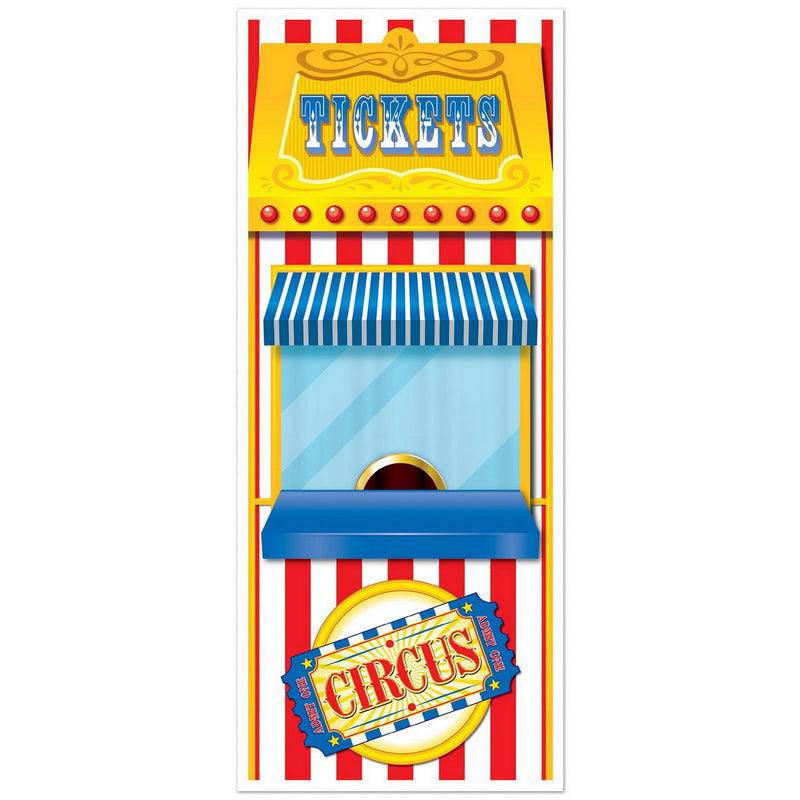 Ticket Booth Door Cover – 6' x 30" – (1/Pkg) by Beistle for Circus Door Covers