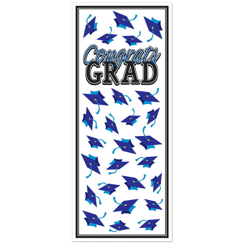 Congrats Grad Door Cover – 6' x 30" – (1/Pkg) by Beistle for Graduation Door Covers