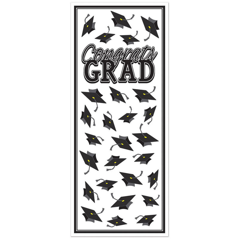 Congrats Grad Door Cover – 6' x 30" – (1/Pkg) by Beistle for Graduation Door Covers