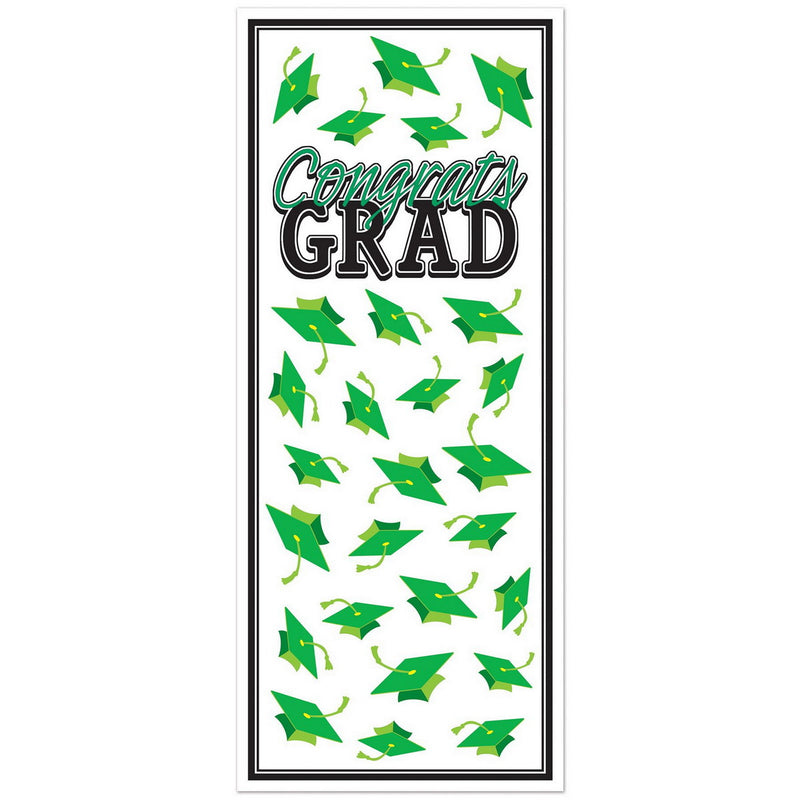 Congrats Grad Door Cover – 6' x 30" – (1/Pkg) by Beistle for Graduation Door Covers