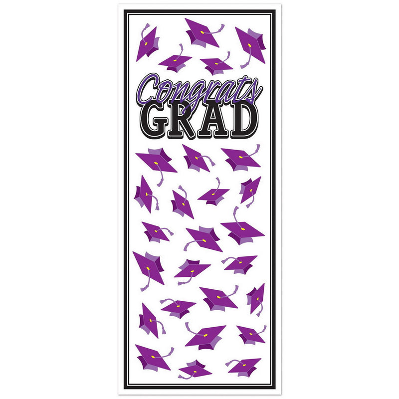 Congrats Grad Door Cover – 6' x 30" – (1/Pkg) by Beistle for Graduation Door Covers