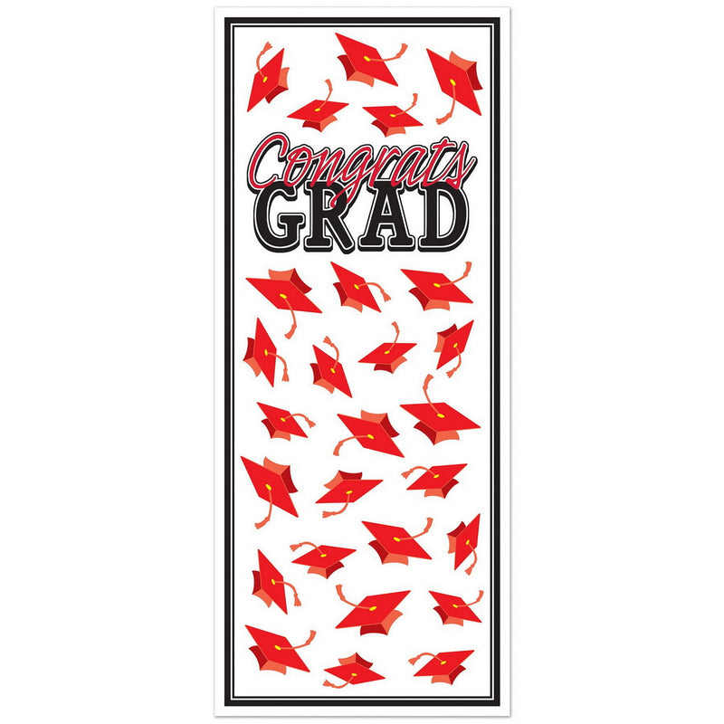 Congrats Grad Door Cover – 6' x 30" – (1/Pkg) by Beistle for Graduation Door Covers