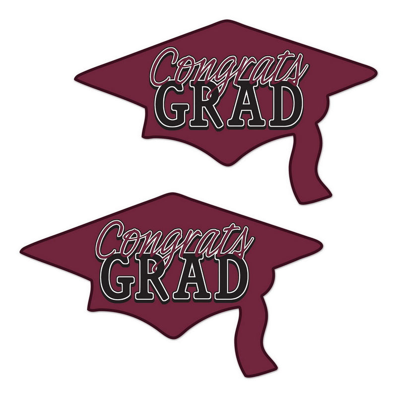 Congrats Grad Cutouts – 22¼" x 36¾" – (2/Pkg) by Beistle for Graduation Printed