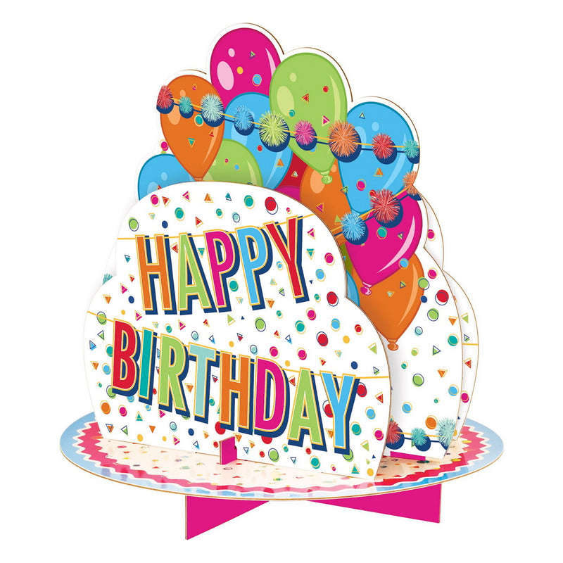 3-D Happy Birthday Centerpiece – 10½" – (1/Pkg) by Beistle