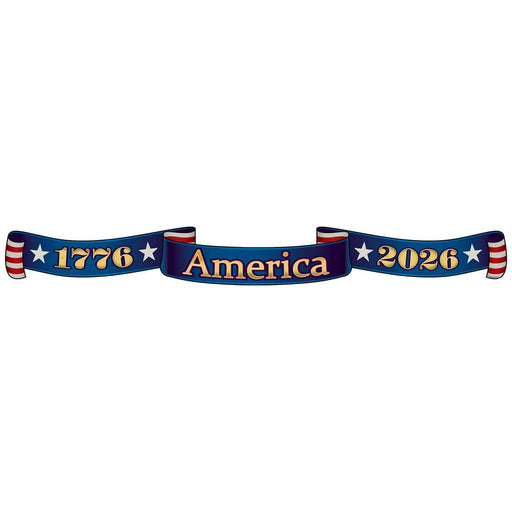 Semiquincentennial Streamer – 4¼" x 3' 1¼" – (1/Pkg) by Beistle for Patriotic Streamers