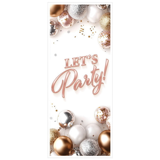 Let's Party! Door Cover – 6' x 30" – (1/Pkg) by Beistle for General occasion Door Covers