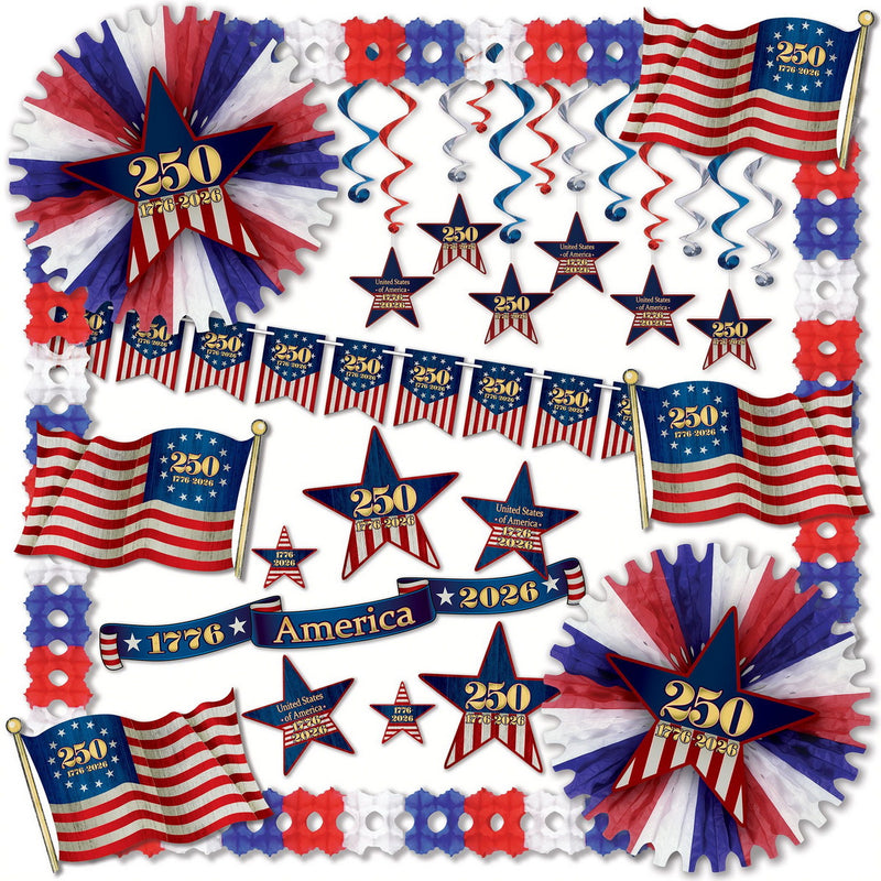 Semiquincentennial Decorating Kit by Beistle for Patriotic Seasonal