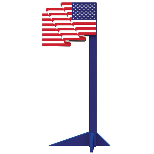 3-D American Flag Prop – 6' 7½" x 27" – (1/Box) by Beistle for Patriotic 3-D Props