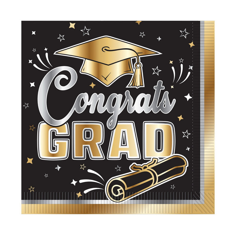 Graduation Luncheon Napkins – (16/Pkg) by Beistle Napkins-Lunch