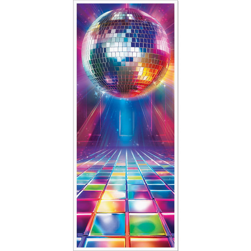 Disco Door Cover – 6' x 30" – (1/Pkg) by Beistle for 70's Door Covers