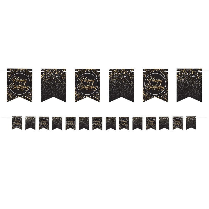 Happy Birthday Streamer – 6" x 8' – (1/Pkg) by Beistle for Age-specific birthday Streamers