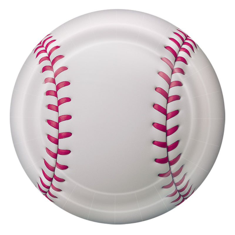 Baseball Plates – 9" – (8/Pkg) by Beistle Plates-Dinner
