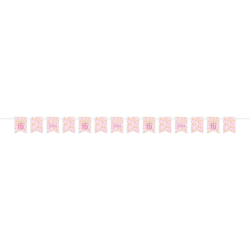 Sweet 16 Streamer – 6" x 8' – (1/Pkg) by Beistle Streamers