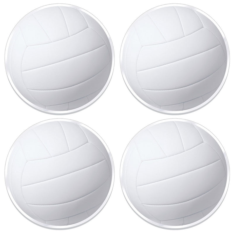 Plastic Volleyball Placemats – 13" – (4/Pkg) by Beistle Accessories