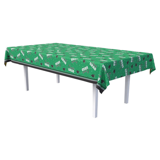 Congrats Grad Tablecover – 54" x 108" – (1/Pkg) by Beistle for Graduation Table Covers - Patterned