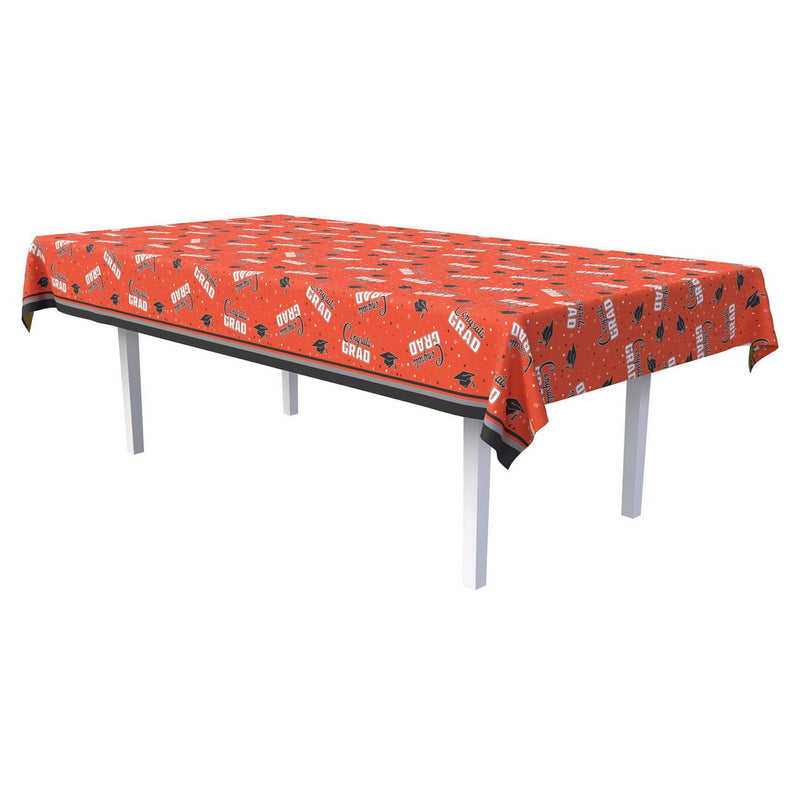 Congrats Grad Tablecover – 54" x 108" – (1/Pkg) by Beistle for Graduation Table Covers - Patterned