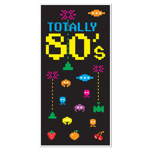 80's Door Cover – 5' x 30" – (1/Pkg) by Beistle Door Covers