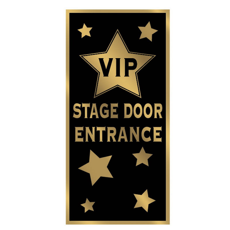 VIP Stage Door Entrance Door Cover – 5' x 30" – (1/Pkg) by Beistle for Awards Night Door Covers