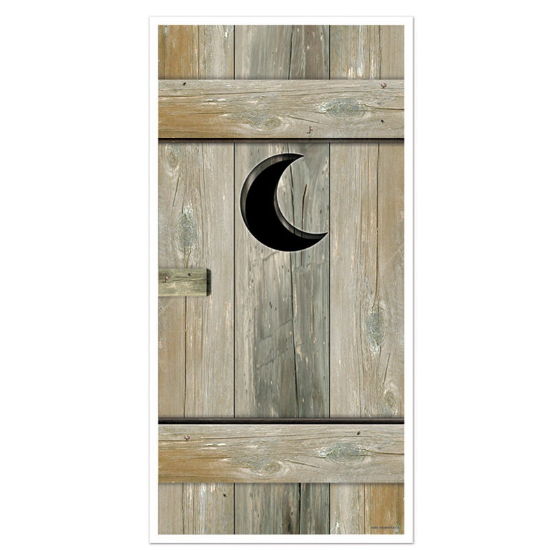 Outhouse Door Cover – 5' x 30" – (1/Pkg) by Beistle for Western Door Covers