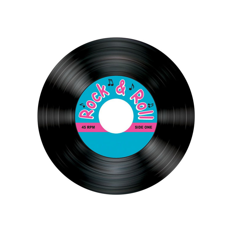 Rock & Roll Record Coasters – 3¼" – (8/Pkg) by Beistle for 50's and Rock & Roll