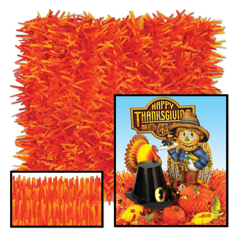 Pkgd Fringed Tissue Mats – 15" x 30" – (2/Pkg) by Beistle for Thanksgiving and fall Tissue Grass Mats