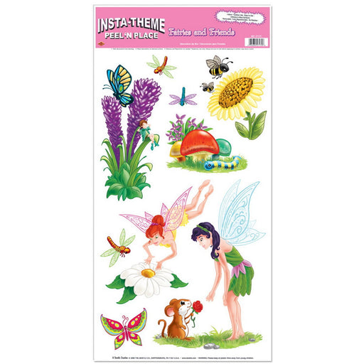 Fairies & Friends Peel 'N Place – 12" x 24" Sh – (9/Sh) by Beistle for Princess