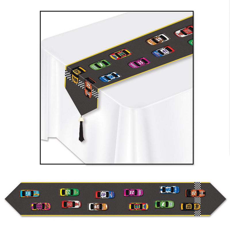 Printed Racing Table Runner – 11" x 6' – (1/Pkg) by Beistle Table Runners - Printed