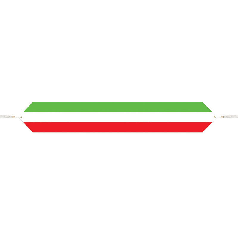 Printed Red, White & Green Table Runner – 11" x 6' – (1/Pkg) by Beistle for Fiesta and Cinco de Mayo Table Runners - Printed