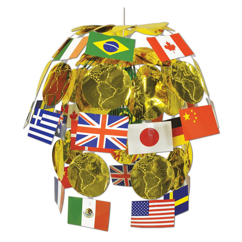International Flag Cascade – 24" – (1/Pkg) by Beistle Cascades