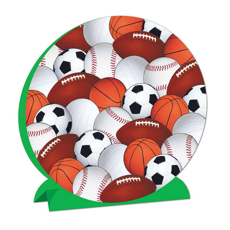 3-D Sports Centerpiece – 9¼" – (1/Pkg) by Beistle